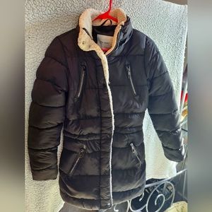 Howdareu Soft Fleece Lined Puffer Jacket sz S